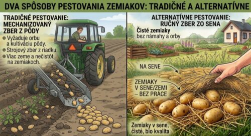 Porovnanie pestovania zemiakov